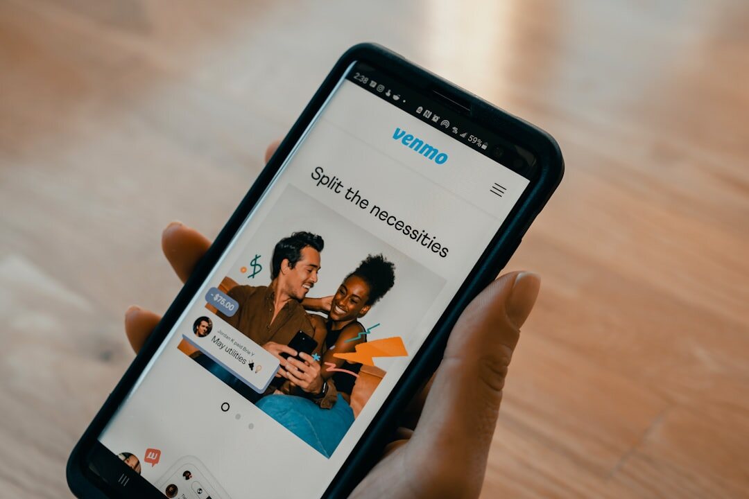 person sharing story online