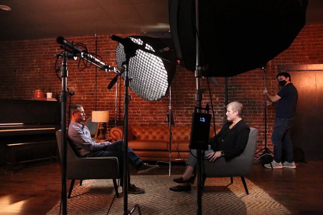 group discussion in studio